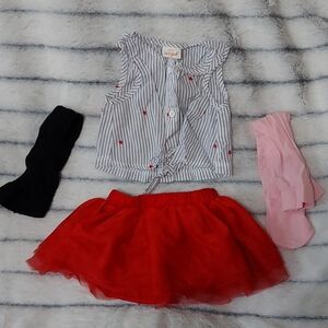 CAT & Jack Skirt set Size 6/9 mo